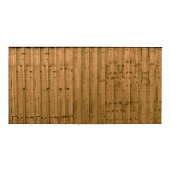 3FT Ultra Heavy Duty Closeboard Fence Panel Pressure Treated Brown