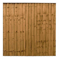 6FT Closeboard Fence Panel Pressure Treated Brown	
