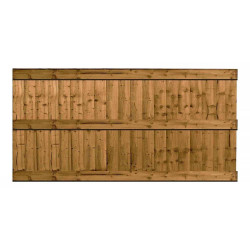 3FT Closeboard Fence Panel Pressure Treated Brown