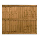 5FT Closeboard Fence Panel Pressure Treated Brown