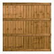Brown 6FT x 6FT Closeboard Fence Panel