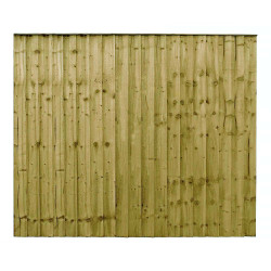 5FT Closeboard Fence Panel Pressure Treated Green	