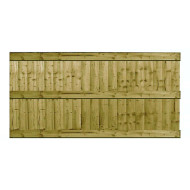 3FT Closeboard Fence Panel Pressure Treated Green