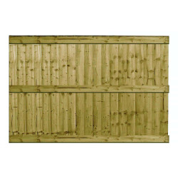 4FT Closeboard Fence Panel Pressure Treated Green	