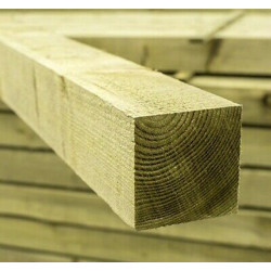 10FT Wooden Fence Post Pressure Treated Green (4" x 4")