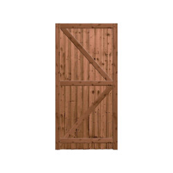 1.8M x 1000MM Fully Framed Feather Edge Gate Pressure Treated Brown