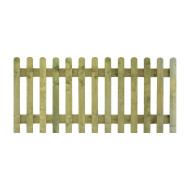 3FT Round Top Picket Fence Panel Pressure Treated Green
